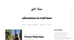 Desktop Screenshot of girlplusbeer.com