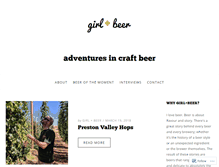 Tablet Screenshot of girlplusbeer.com